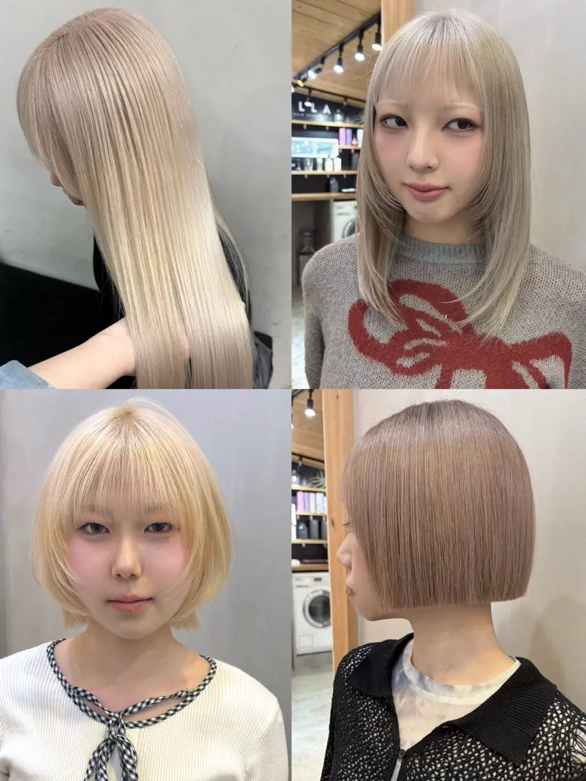 カラー ヘアカラー ダブルカラー/寒色 カラー/リリカ🦕のヘアスタイル