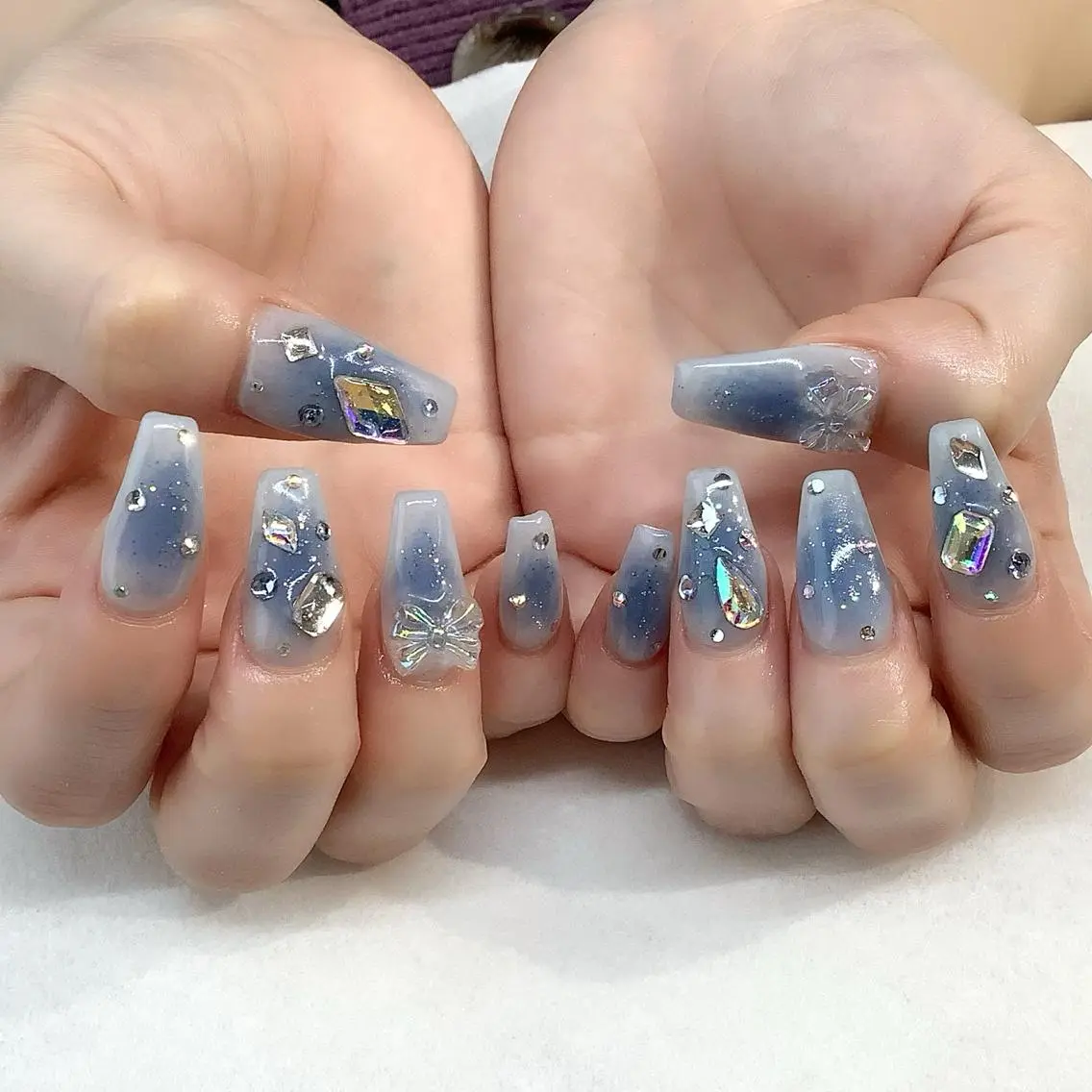 ネイル ハンドネイル 💎🐰 saki. m 🐰💎のネイルデザイン