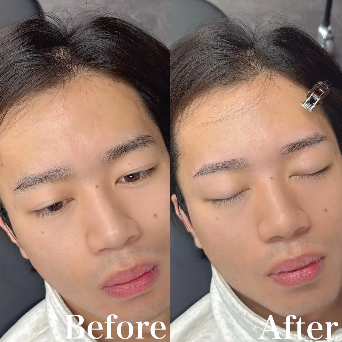 メンズ アイブロウ ワックス脱毛 眉カット 30空きあり Yusukeの眉毛・アイブロウイメージ