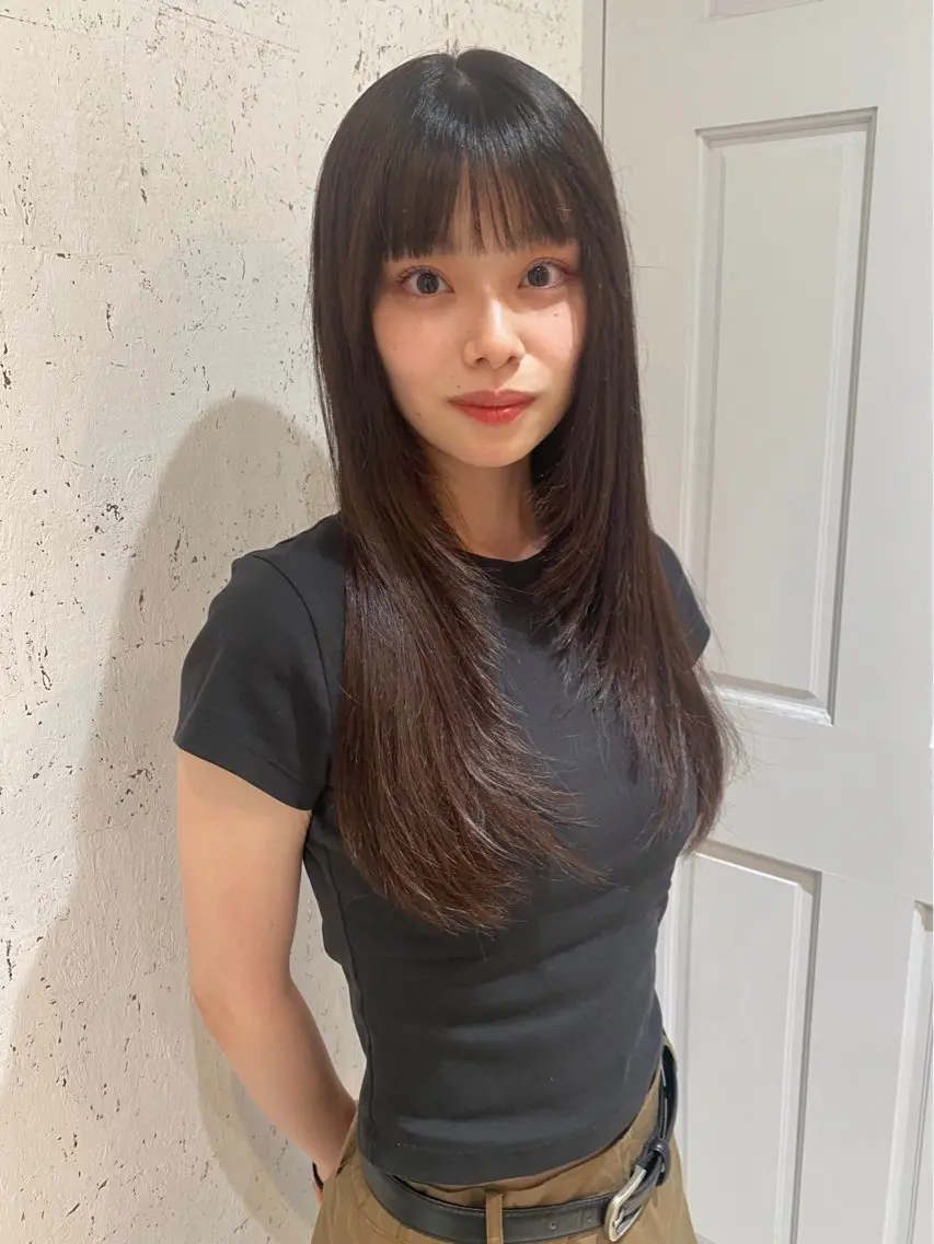 ロング カラー ブラウンカラー 似合わせカット カット ヘアカラー トリートメント mai / linoah˚✧のヘアスタイル