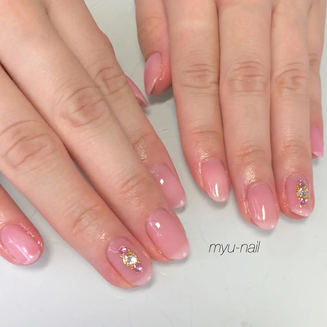 ネイル シンプルネイル ホームサロン myu-nailのネイルデザイン