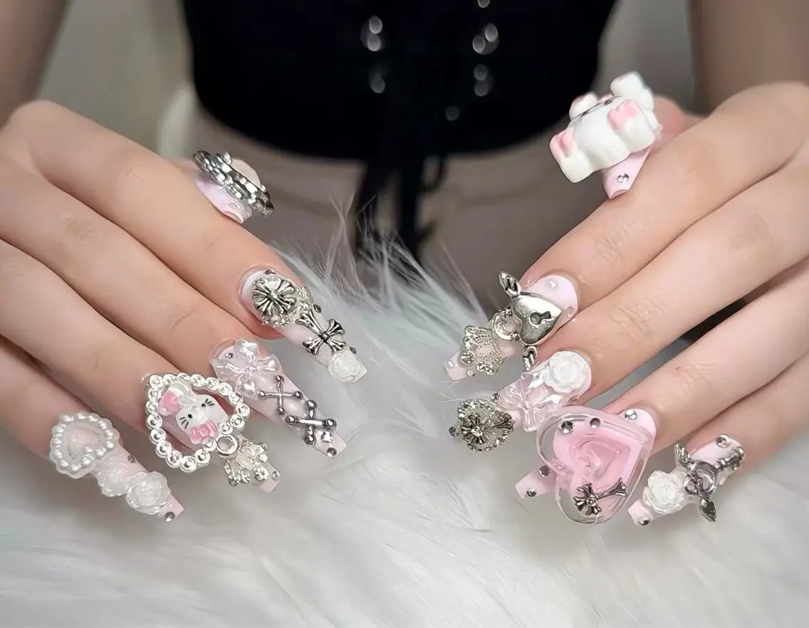 ネイル アートネイル フレンチネイル ジェルネイル 韓国ネイル マグネットネイル ハンドネイル Lenie Nail Okuboのネイルデザイン