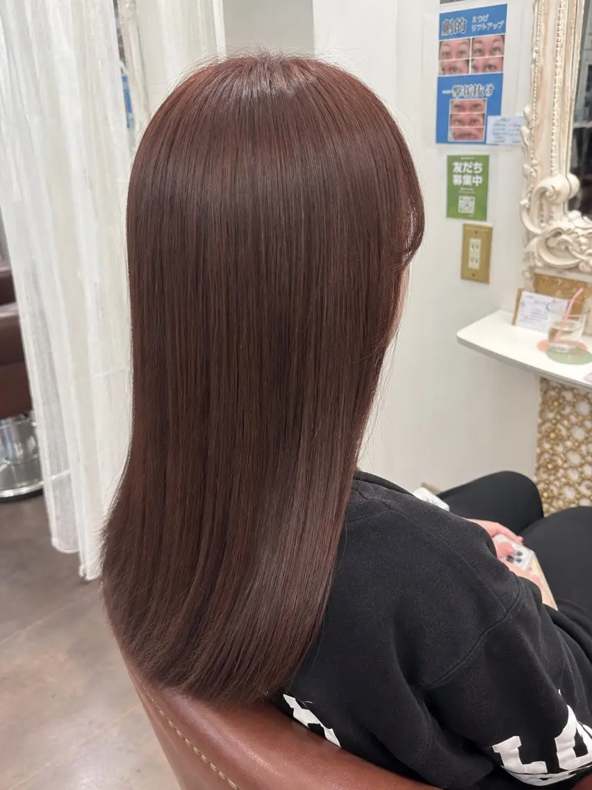 ロング カラー ヘアカラー 志村 梨帆のヘアスタイル