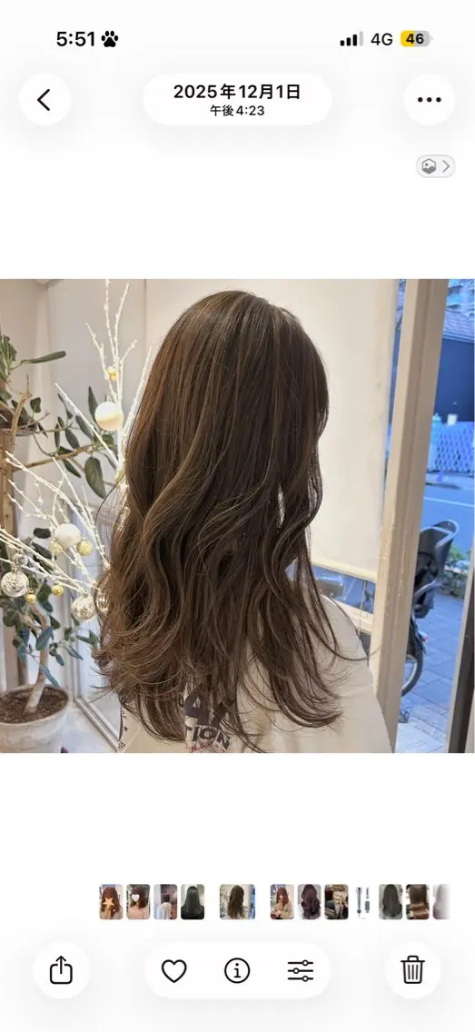 ロング カラー nico🎀 ワンカラー／縮毛矯正のヘアスタイル