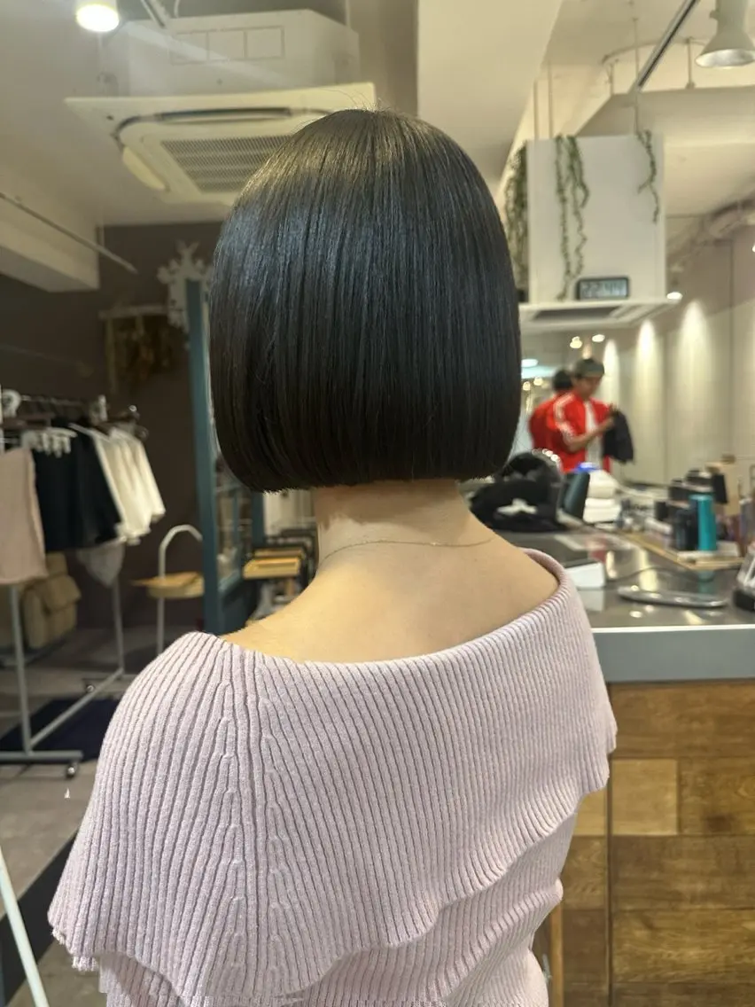 ミディアム ボブ 赤坂 柊誠のヘアスタイル