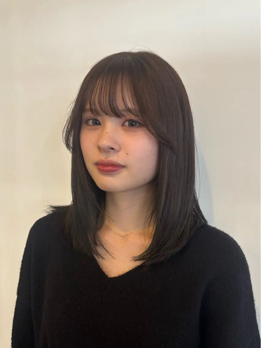 ❤️🔥✨前髪のお悩み解決✨❤️🔥カット+自然な前髪縮毛矯正で扱いやすく✨の写真