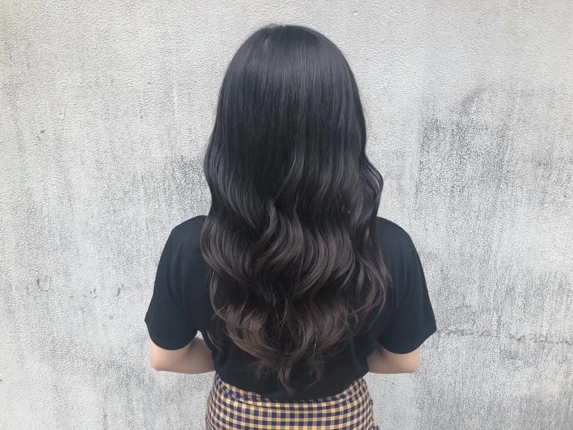 ロング カラー 韓国風ヘア ヘアカラー トリートメント 🎀入谷、鶯谷🎀 ULTOWAババのヘアスタイル