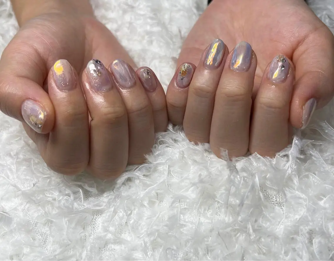 ネイル ニュアンスネイル yu kaのネイルデザイン