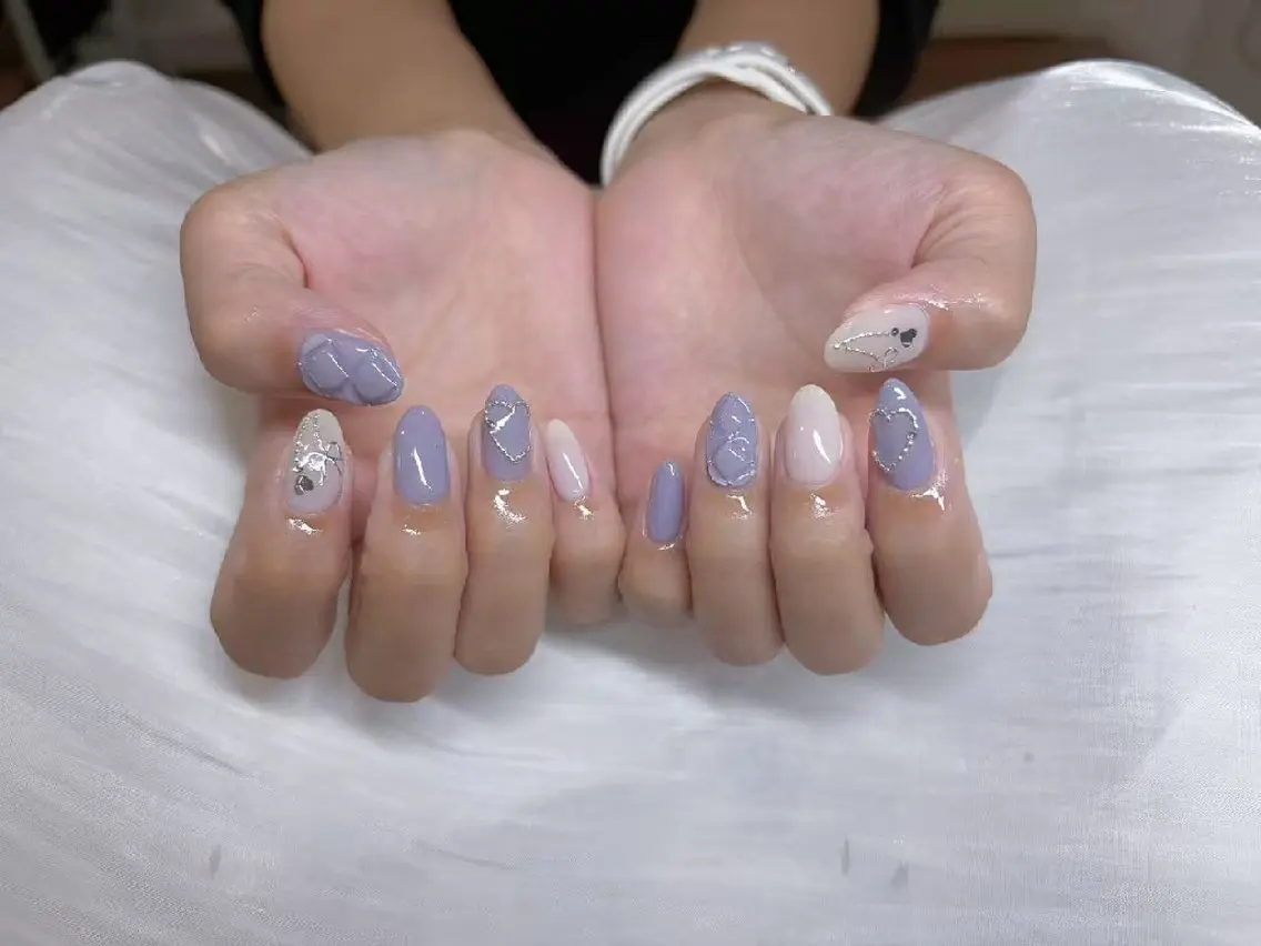 ネイル フットネイル フレンチネイル ジェルネイル ガラスフレンチ 韓国ネイル ハンドネイル ハンドケア The Nail 新大久保店のその他イメージ