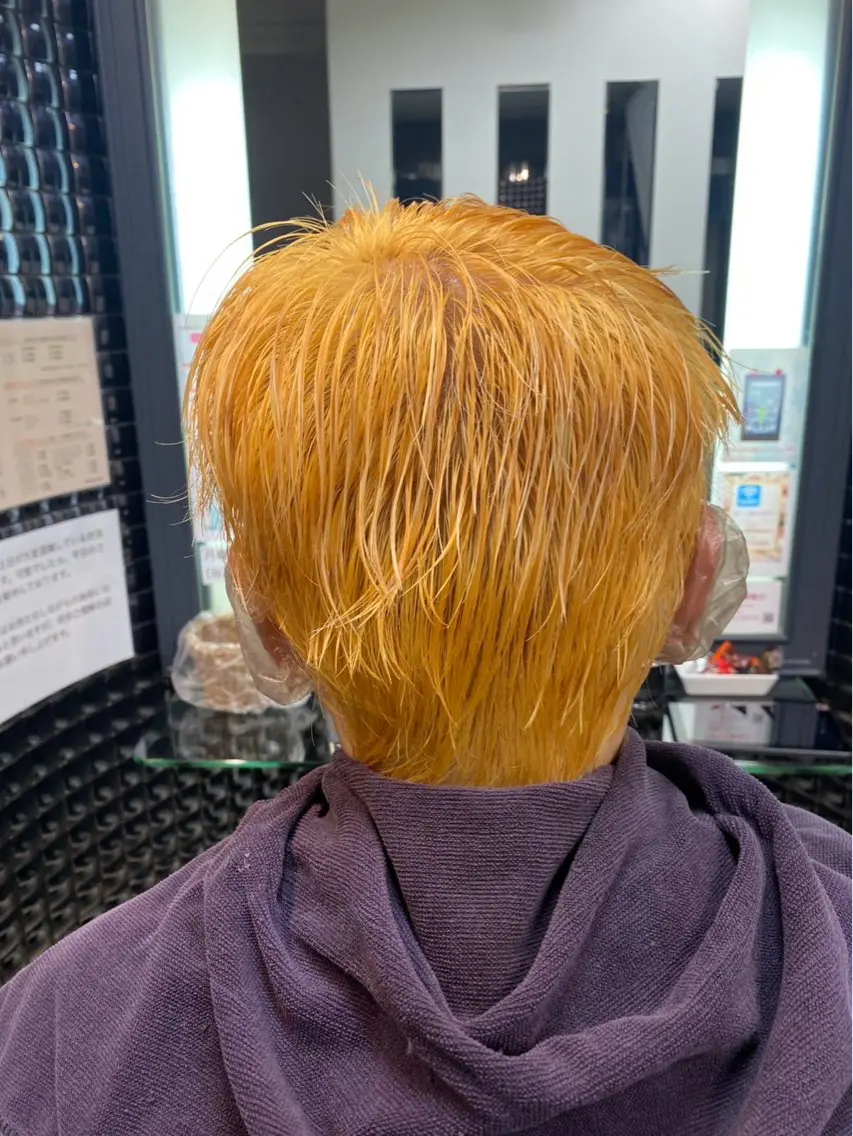 カラー メンズ メンズブリーチ ブリーチ ヘアカラー 鄭 瑩(てい えい) 🌈モデル募集🩵のヘアスタイル