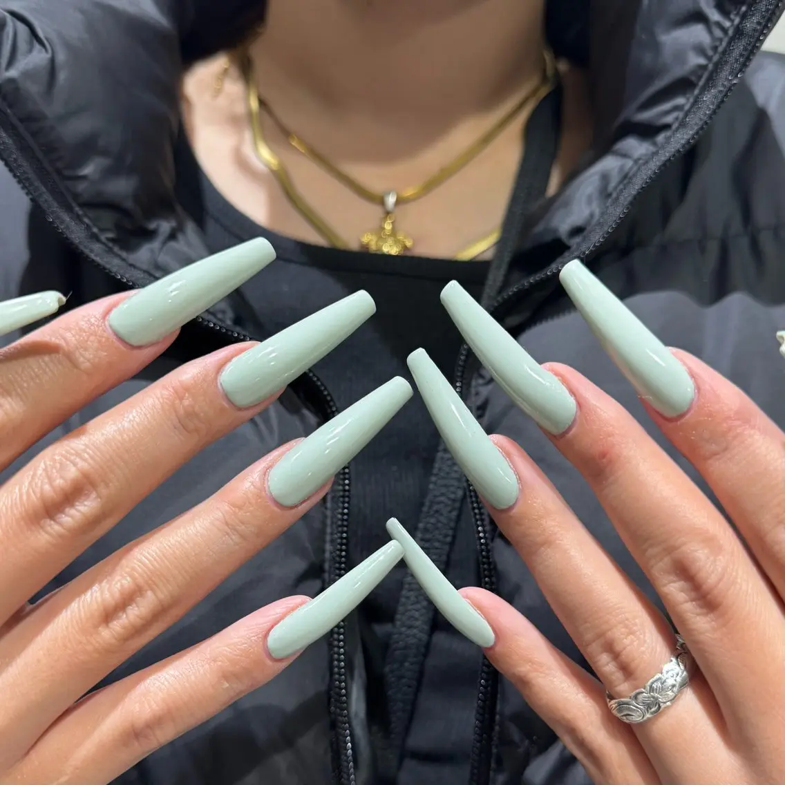 《オフなし》🎀チップスカルプ長さ出し ワンカラーorラメグラコース🌟の写真