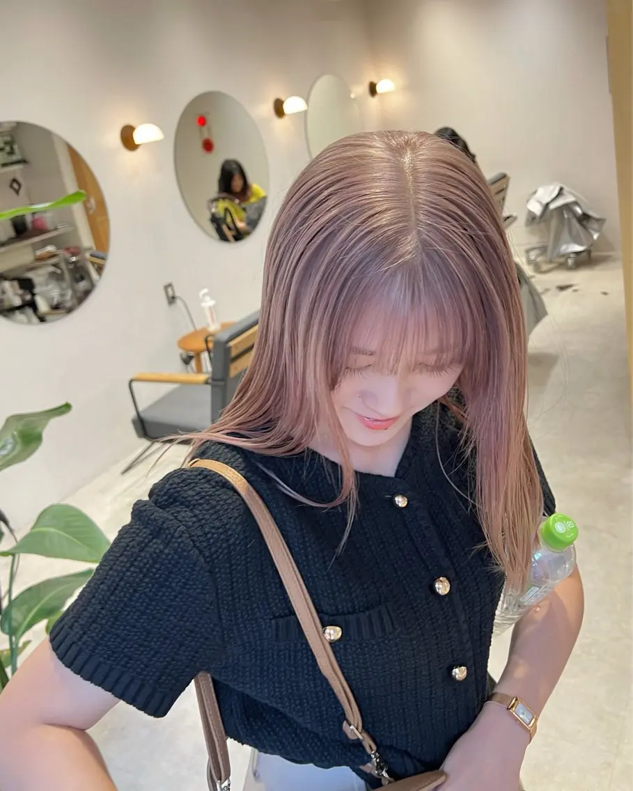 6月限定‼️[🌸🫧うる艶スチームトリートメント付き🫧🌸] ✨️🥣ケア2ブリーチ➕カラー➕カット🥣✨️の写真