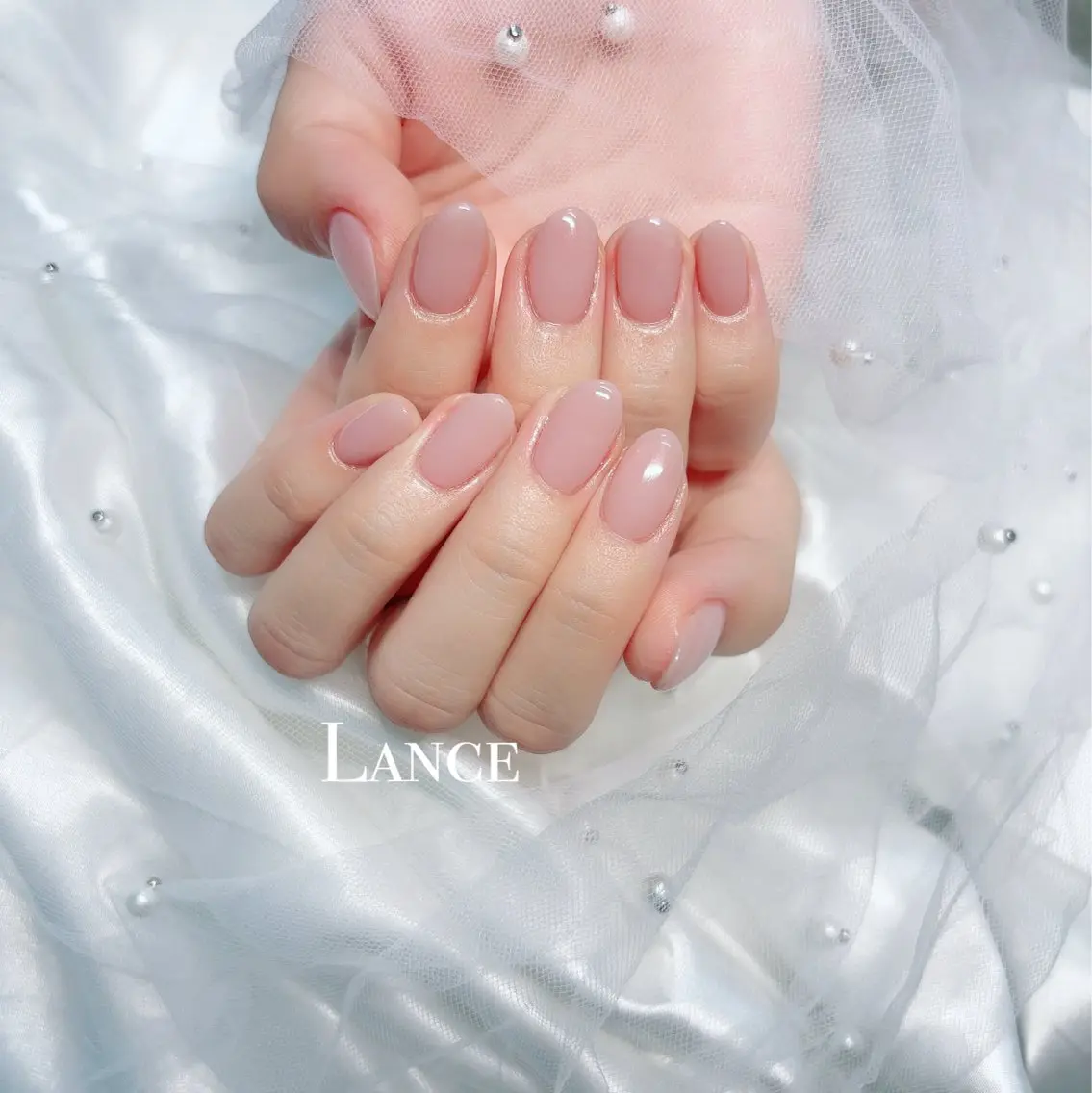 ネイル オーロラネイル フットネイル フレンチネイル キラキラネイル 韓国ネイル Lance nailのネイルデザイン