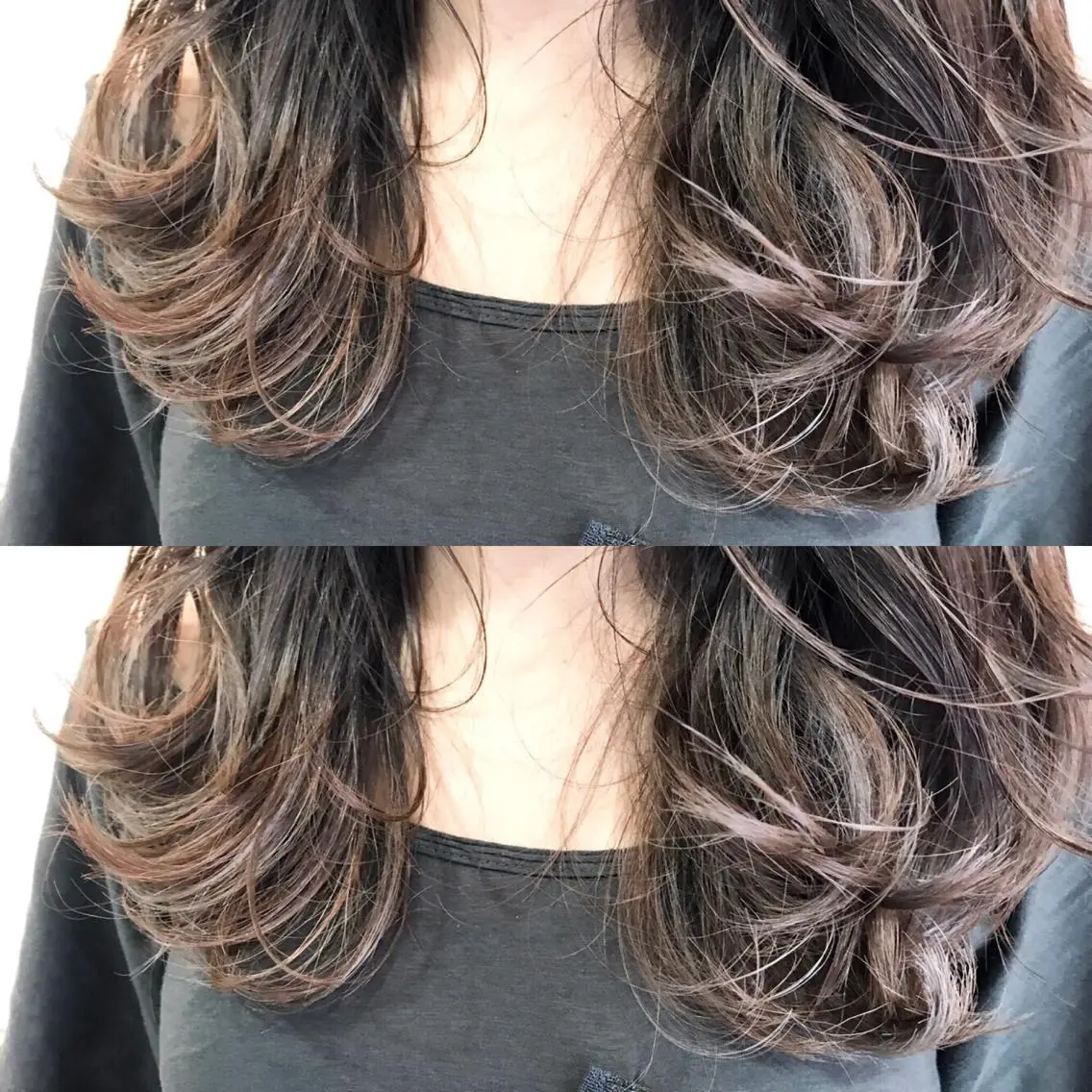 セミロング カラー シールエクステ⭐️ オオミタクヤのヘアスタイル
