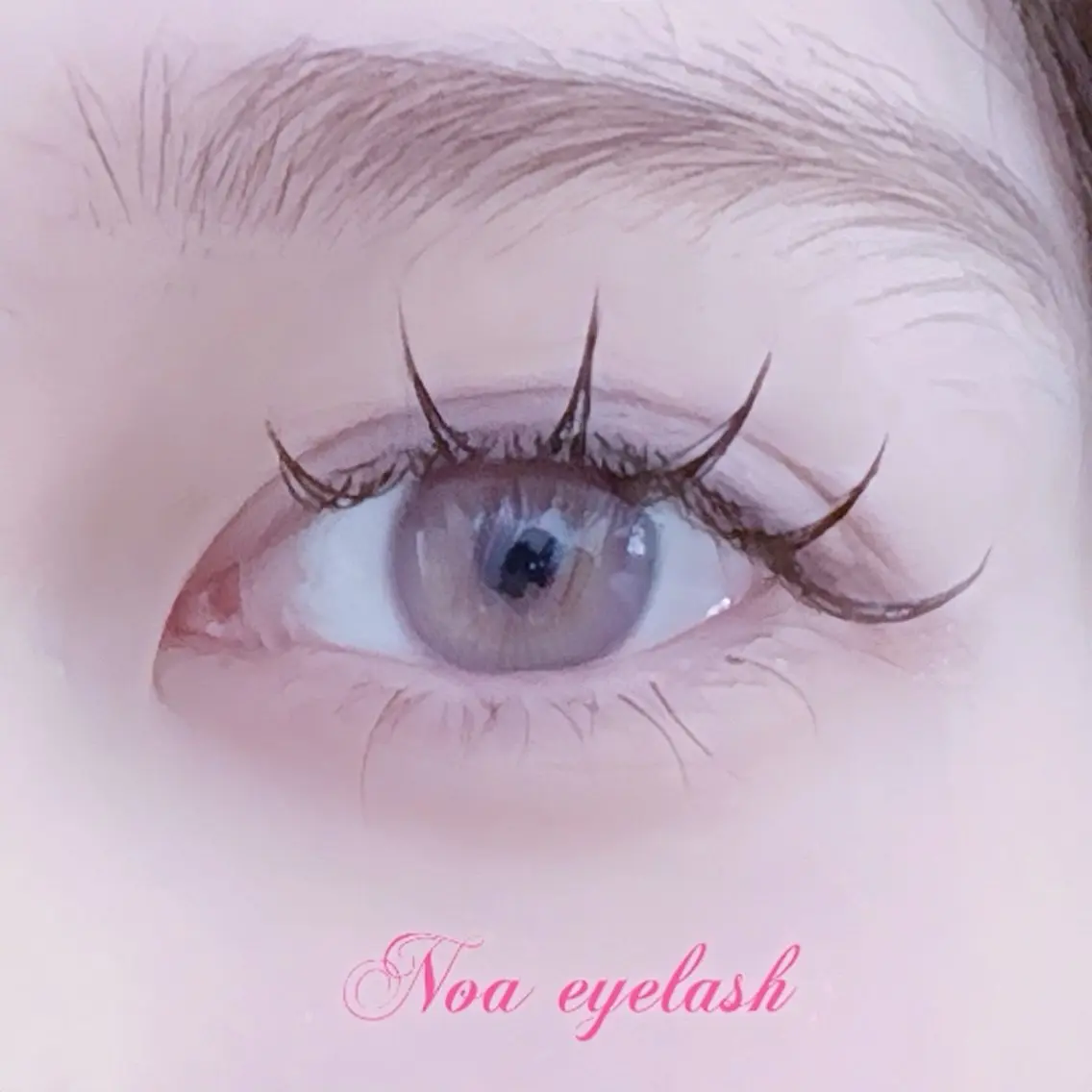 マツエク・マツパ フラットラッシュ ナチュラル Noa eyelashのマツエク・マツパデザイン