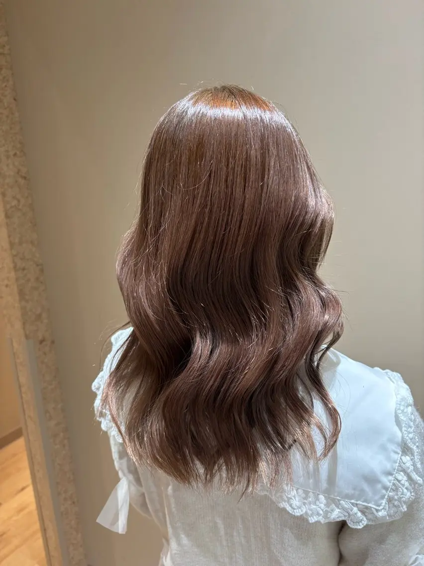 【透明感、明るさ◎🌷】ブリーチなしWカラー/3stepトリートメント🌸の写真