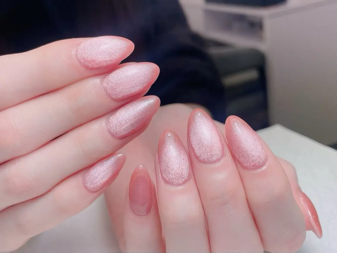 ネイル アートネイル 長さ出し フレンチネイル ジェルネイル ガーリー ハンドネイル 中野駅から2分 MEO NAILのネイルデザイン