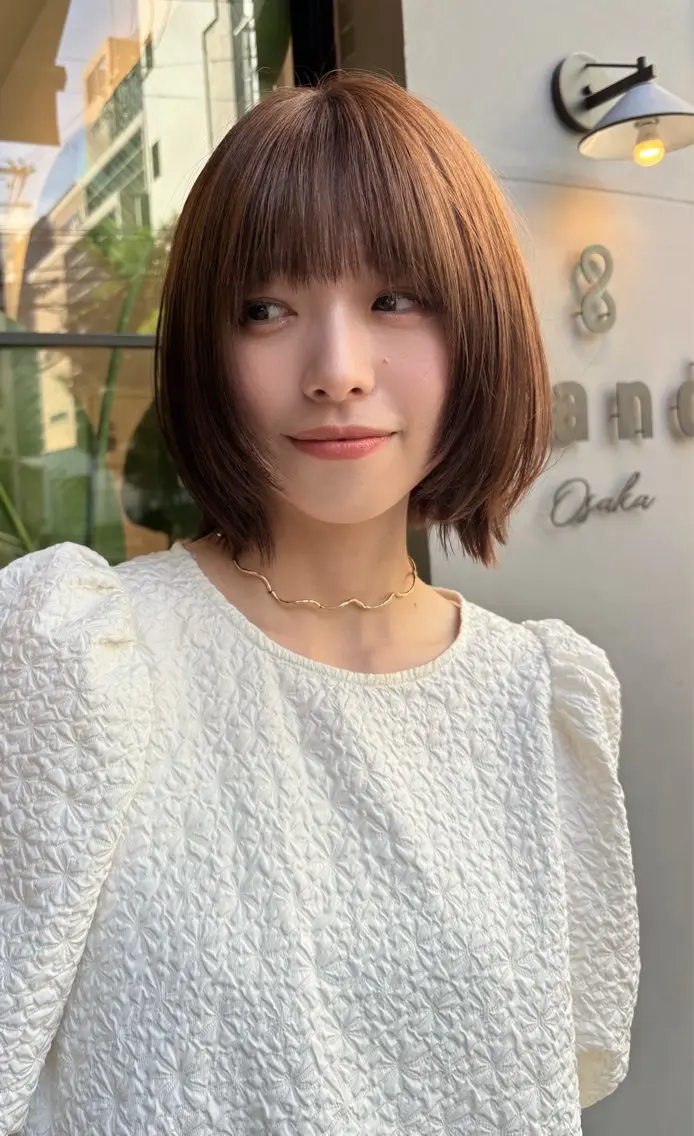 ショート ボブレイヤー ボブ レイヤーカット すが みさとのヘアスタイル
