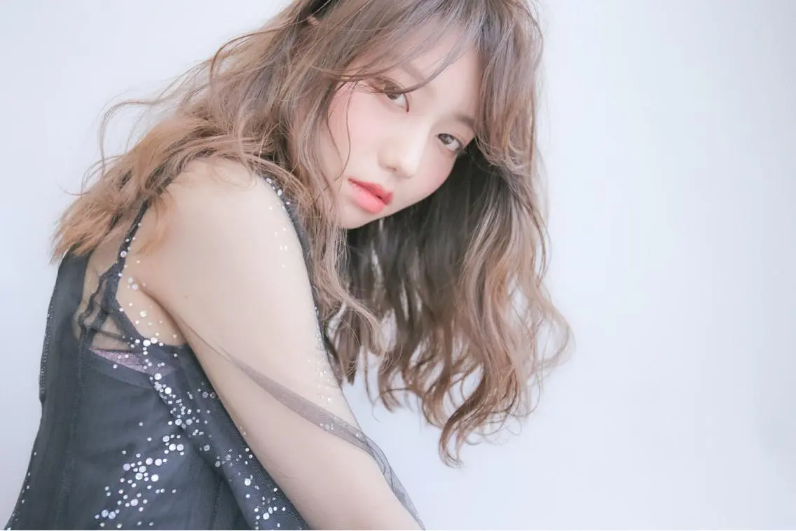 ロング カラー パーマ ba-boo 広島のヘアスタイル