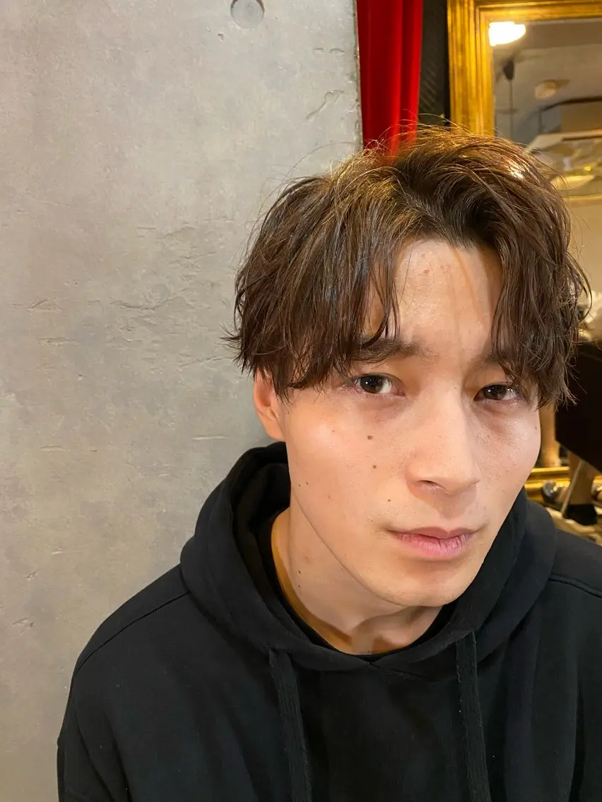 【初回限定クーポン✨】メンズカット&イルミナカラー&パーマ+3stepトリートメントの写真
