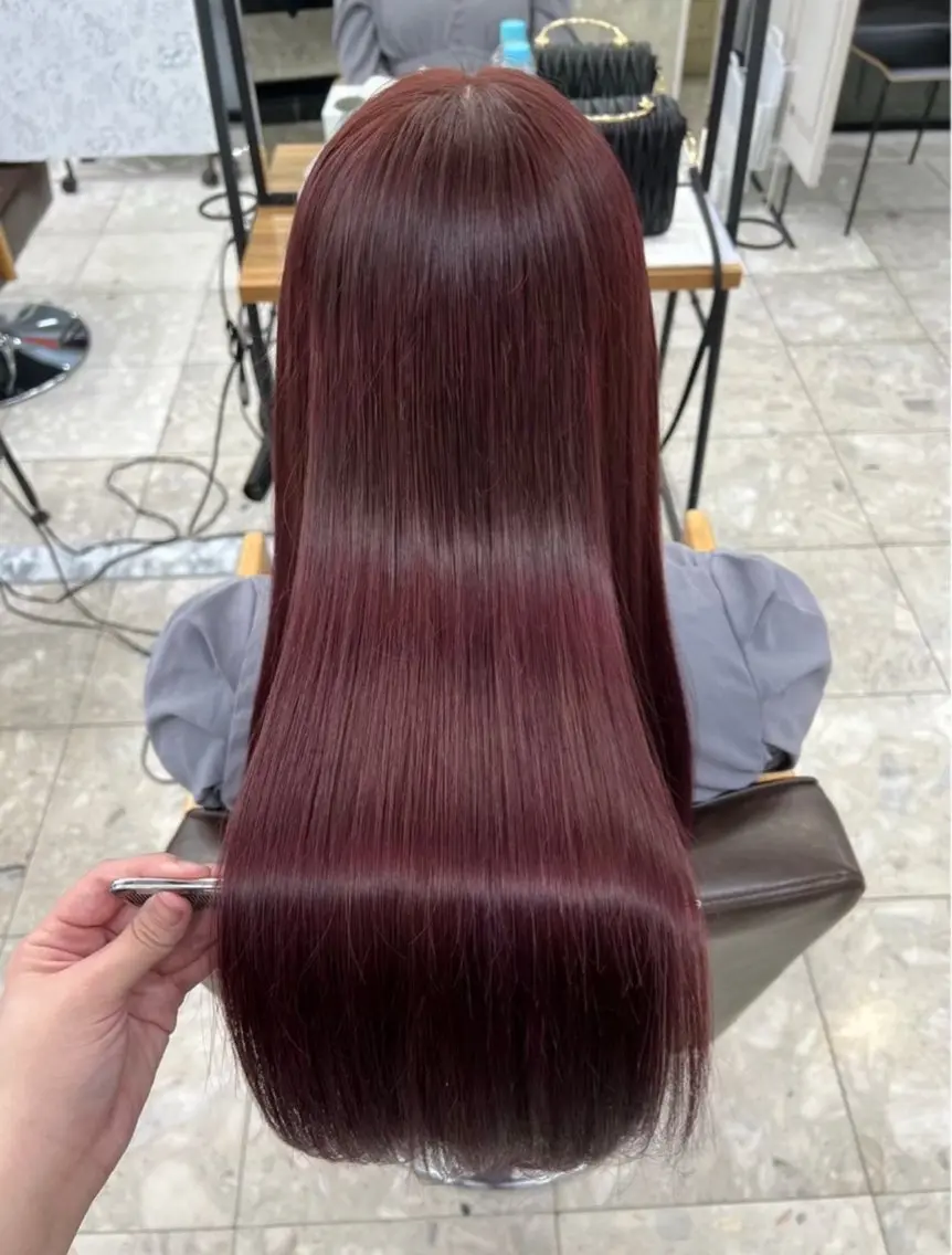 🎀口コミ頂ける方限定70%OFFクーポン🎀　うる艶ワンカラー✖️髪質改善トリートメントの写真