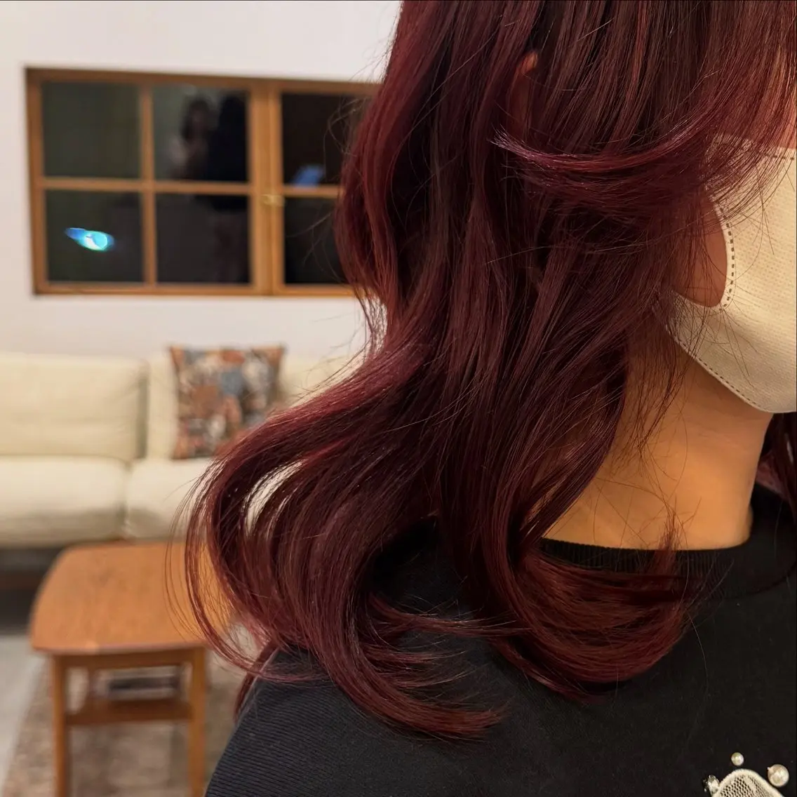 ミディアム ヘアカラー 亀山 友菜のヘアスタイル