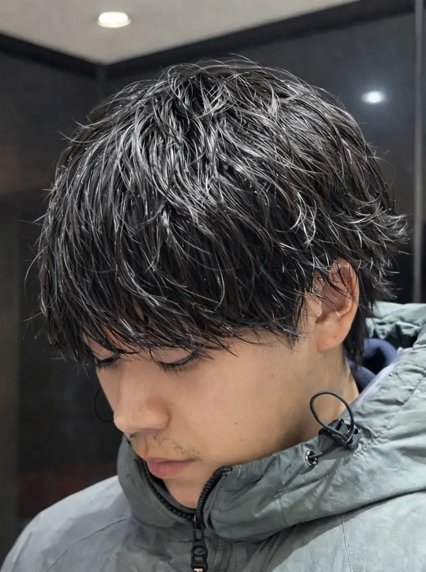 ショート パーマ メンズ メンズパーマ カット パーマ トリートメント ケンシロウ メンズパーマ特化のヘアスタイル