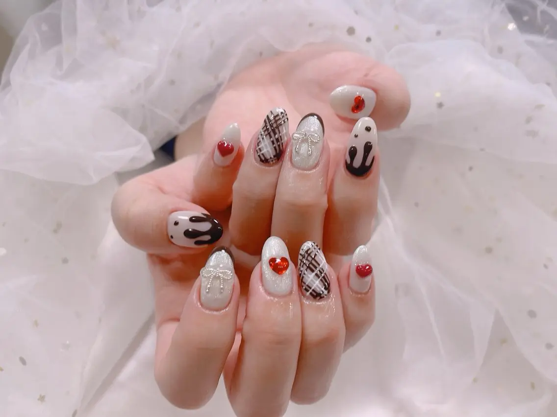 ネイル バレンタイン ジョリ kasumi🌹💅のネイルデザイン