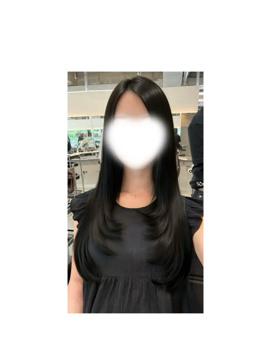 ロング ヘアカラー Riko🩶仙台| 縮毛×艶髪🫧のヘアスタイル