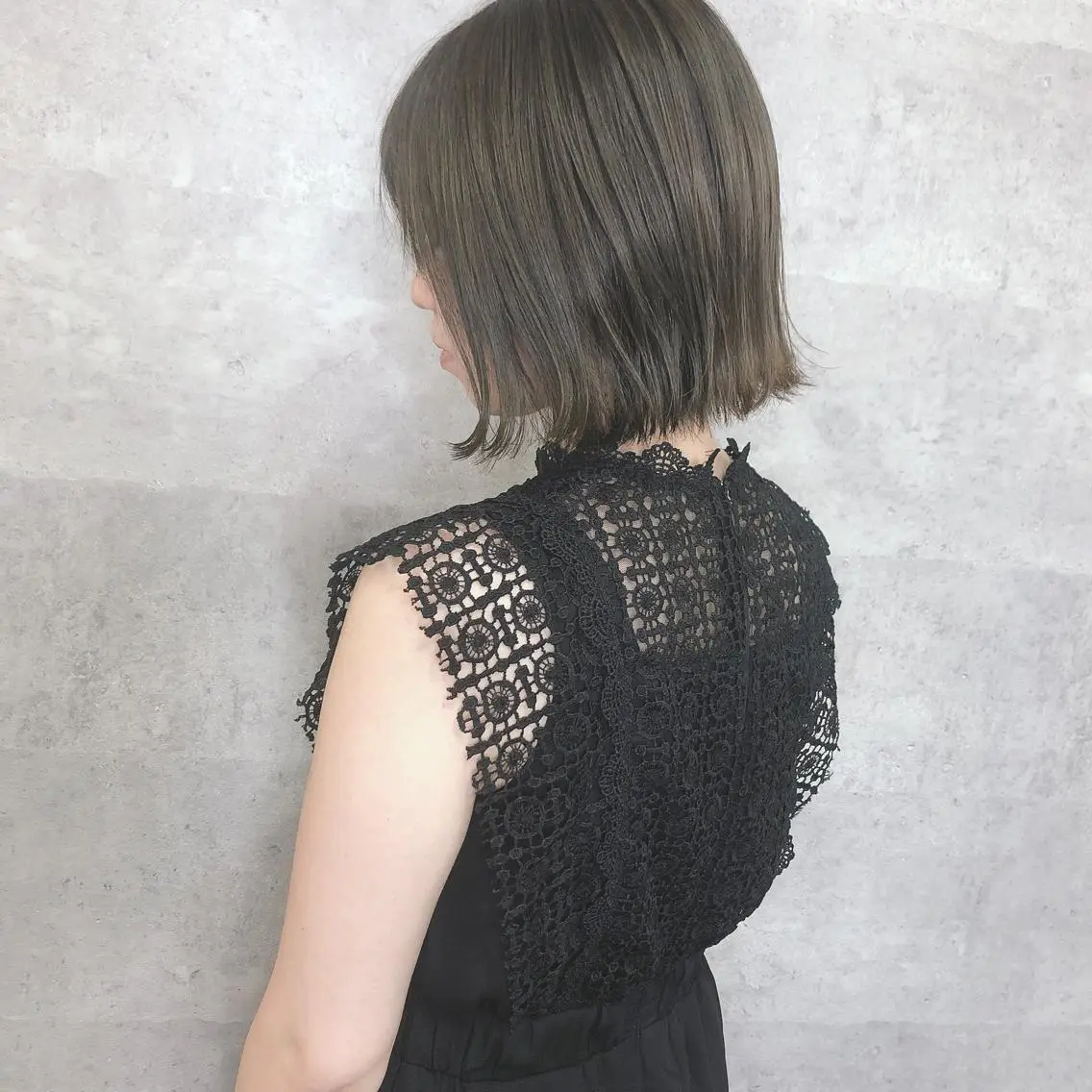ミディアム カラー 髪質改善 中川 翔のヘアスタイル