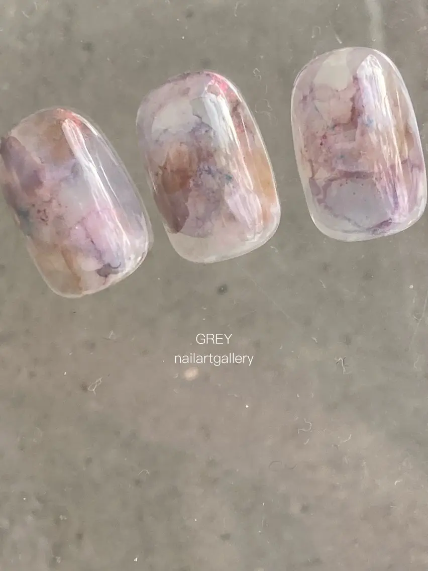 ネイル アートネイル 【GREY】 TAIRAのネイルデザイン