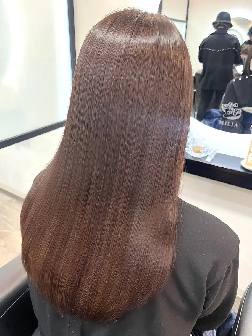 ロング カラー 縮毛矯正 樅木 恒毅のヘアスタイル
