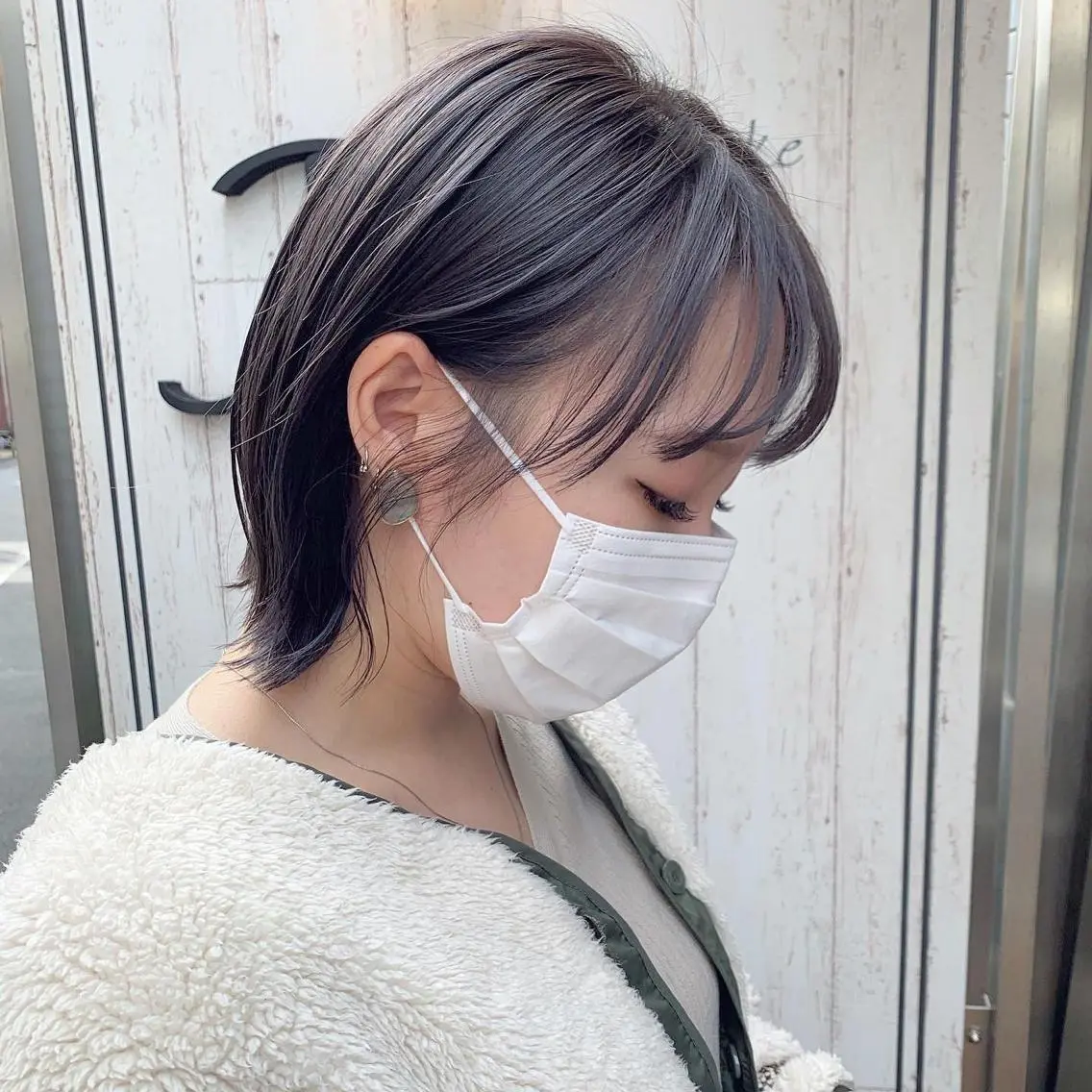 ショート カラー 透明感カラー ラベンダーカラー ラベンダーグレー ヘアカラー ayaka 大宮のヘアスタイル