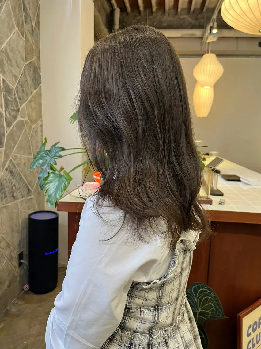 セミロング カラー ヘアカラー Sanaダブルカラー ✨️パルコ徒歩1分のヘアスタイル