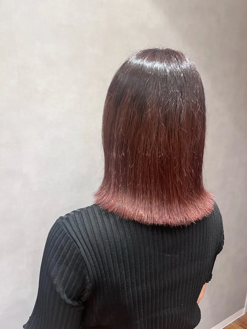 ミディアム 切りっぱなしボブ ボブ 木村 真奈のヘアスタイル
