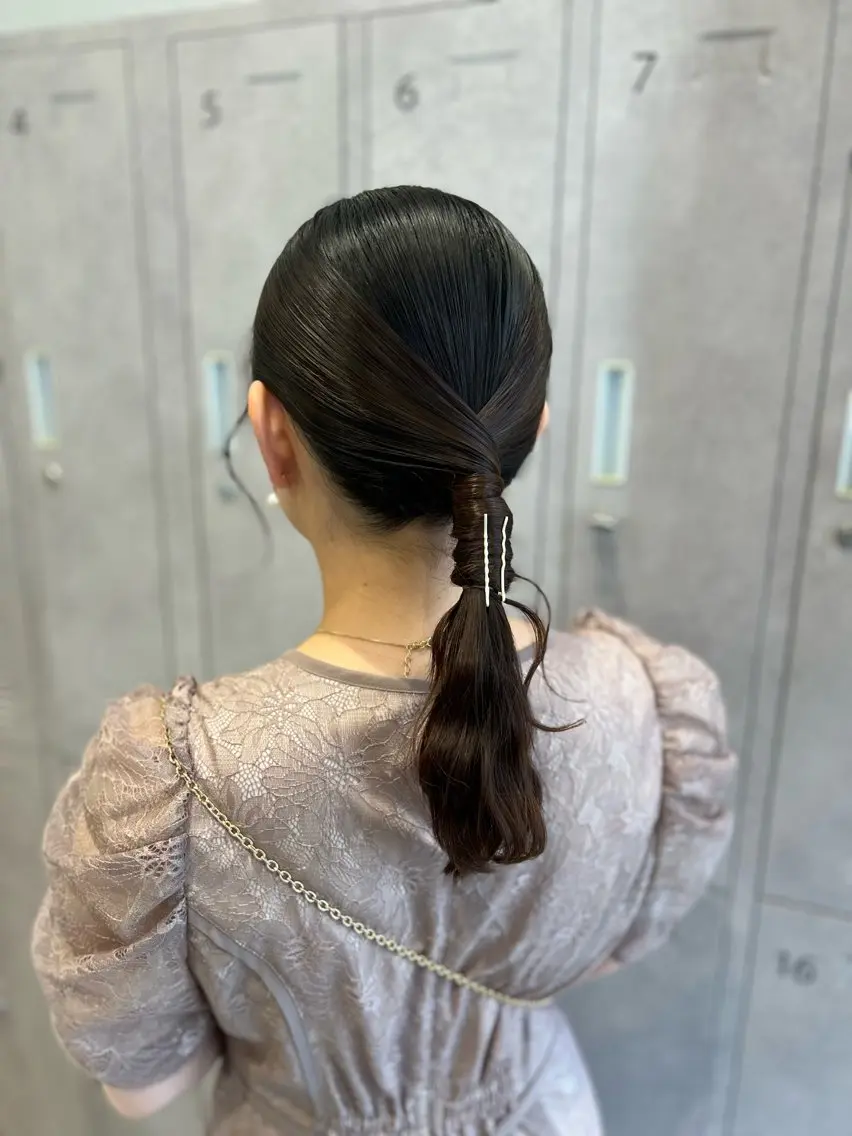 ヘアアレンジ ヘアセット 小池 夏美のヘアスタイル