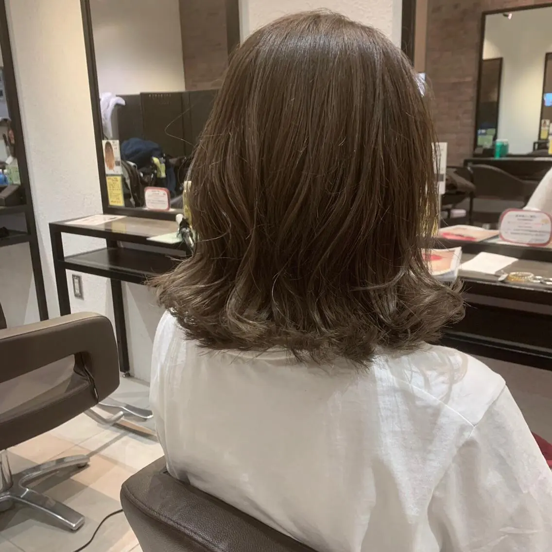 ミディアム カラー 笠谷 正之のヘアスタイル