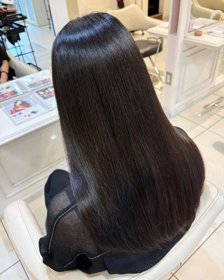 セミロング 髪質改善 縮毛矯正 トリートメント カット トリートメント 高橋 佑のヘアスタイル