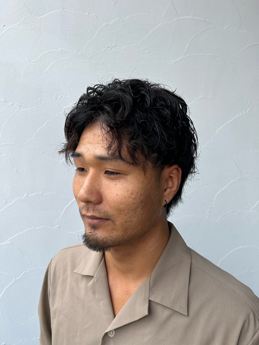 パーマ メンズ メンズパーマ スパイラルパーマ じょう／レディース ショートモデル/三宮のヘアスタイル