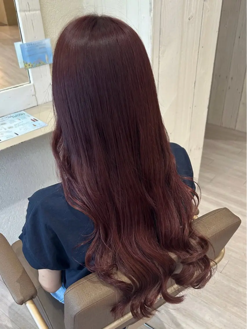 ロング 青山 里帆のヘアスタイル
