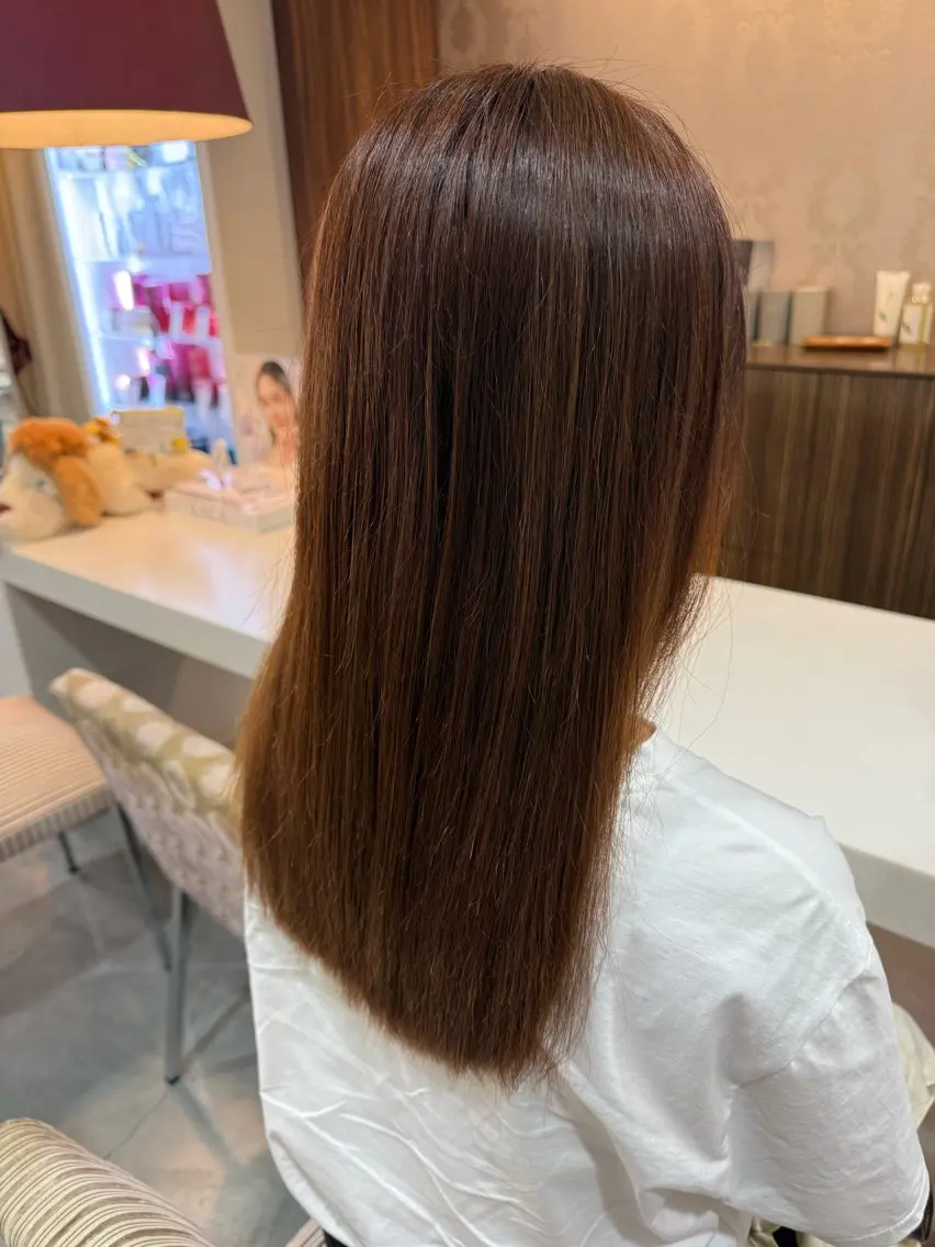 ロング ヘアカラー 岩佐 優之心のヘアスタイル