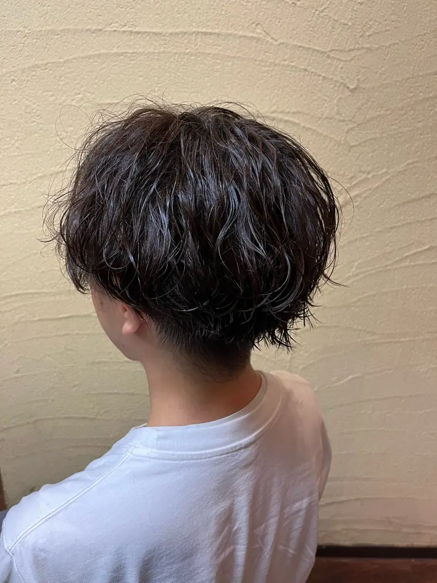 ショート パーマ 井上 雅丈のヘアスタイル