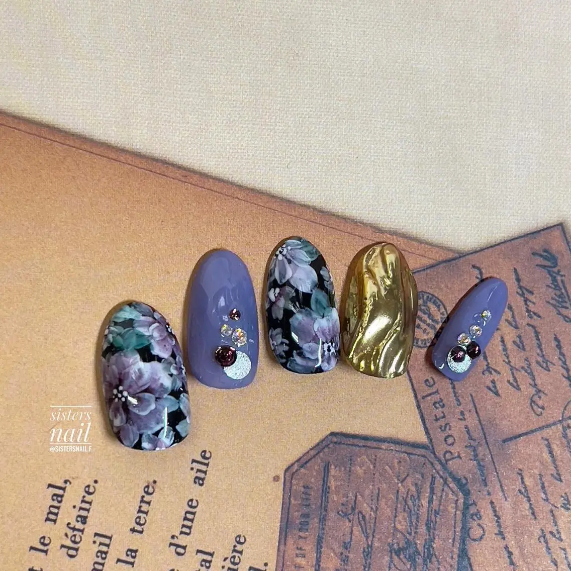 ネイル アートネイル フラワーネイル ニュアンスネイル バレンタイン sisters nail.fのネイルデザイン