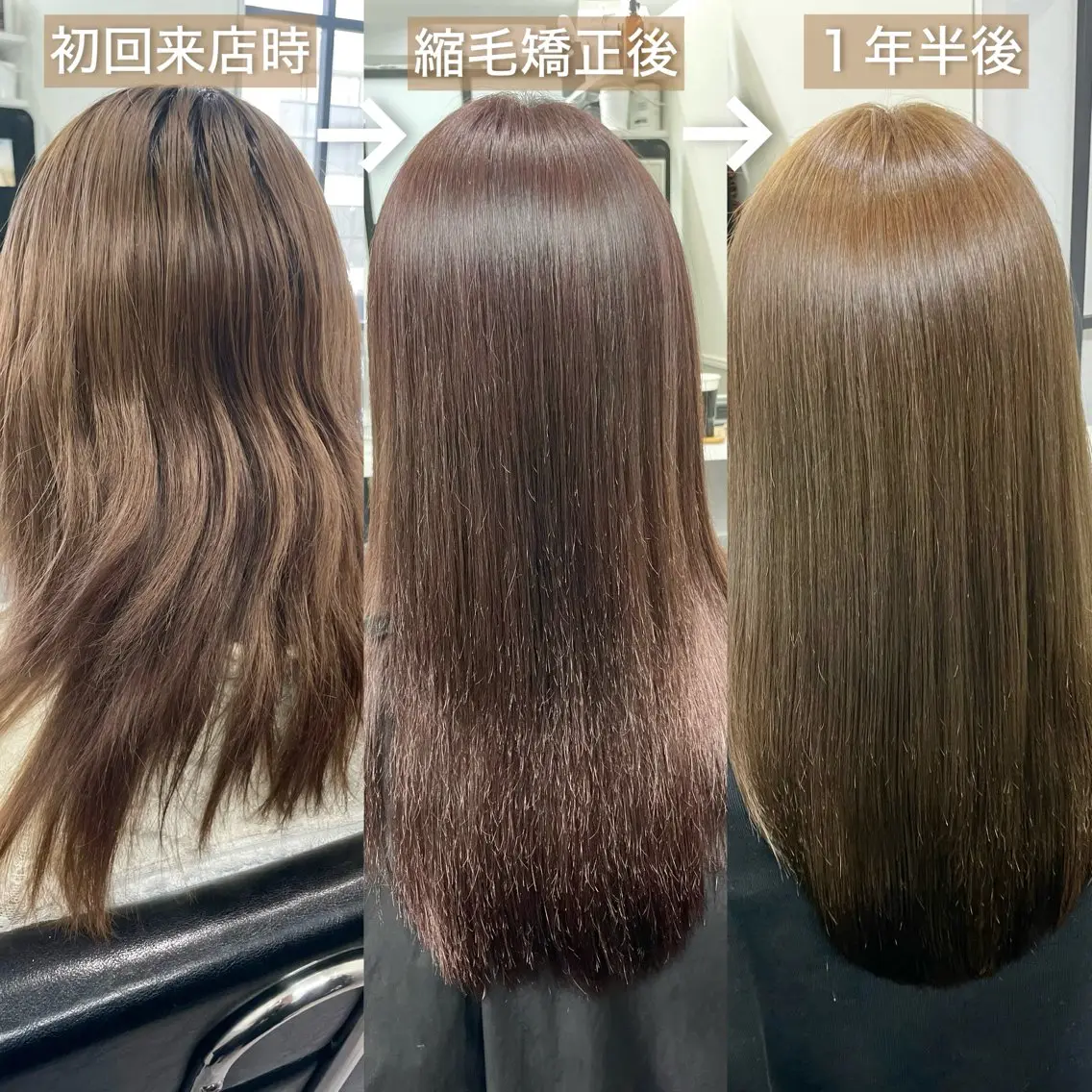 セミロング カラー カット トリートメント 髪質改善カラー ショートボブ専門のヘアスタイル