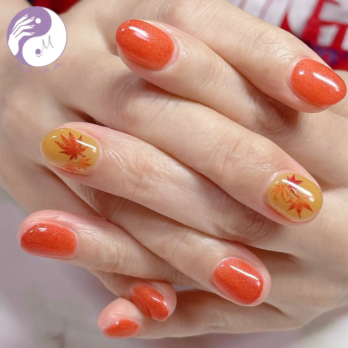 ネイル アートネイル ジェルネイル 持ち込み ワンカラーネイル 赤色 .Nails Mio 赤羽西ネイルサロンのネイルデザイン