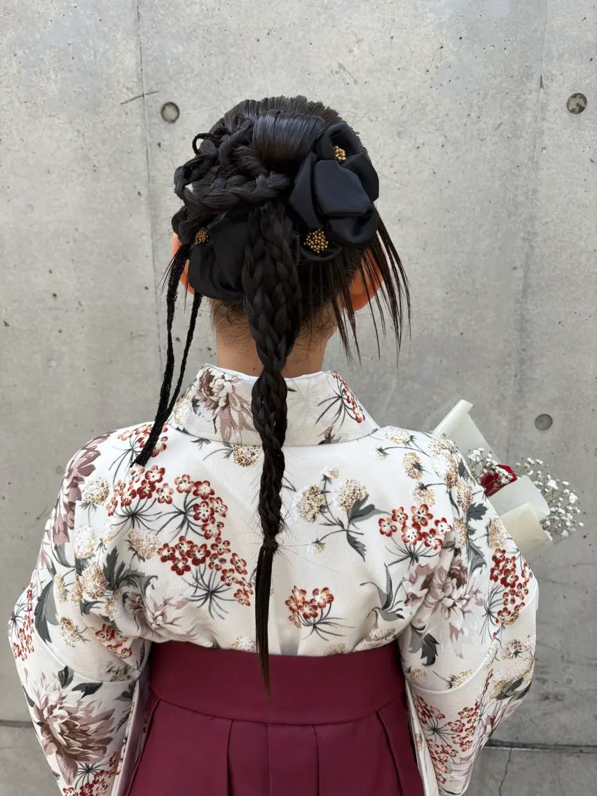 ヘアアレンジ ヘアセット ボブ/ヘアセット 結婚式卒業式アレンジのヘアスタイル