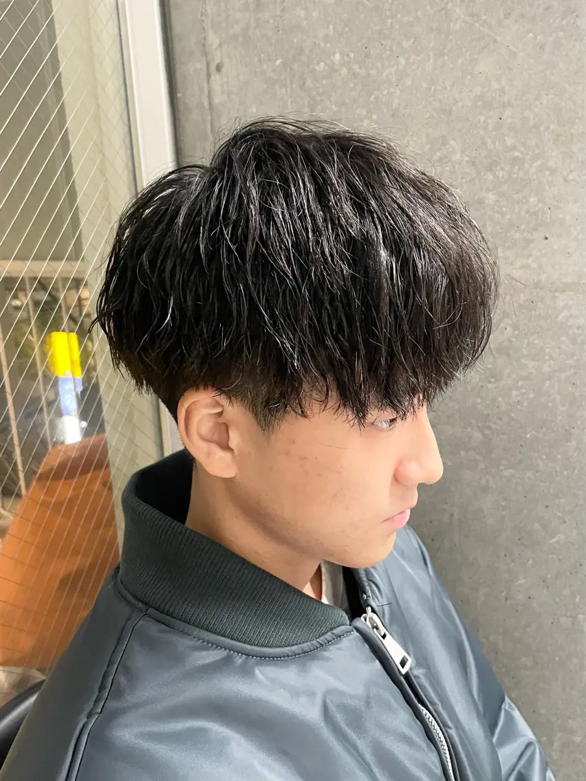 パーマ メンズ カット パーマ トリートメント ヘッドスパ ヘアセット メンズモテパーマ💙 fuwaのヘアスタイル