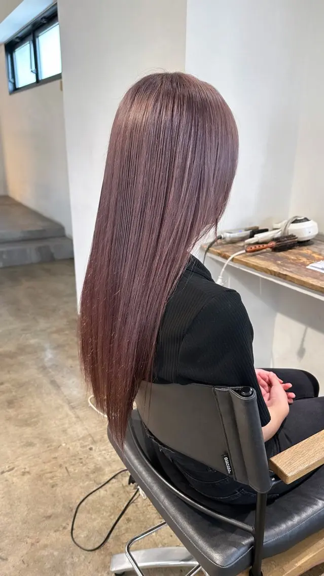 ロング カラー カット ヘアカラー トリートメント ヘアセット ✨艶ブリーチカラー ✨四ノ宮裕己のヘアスタイル