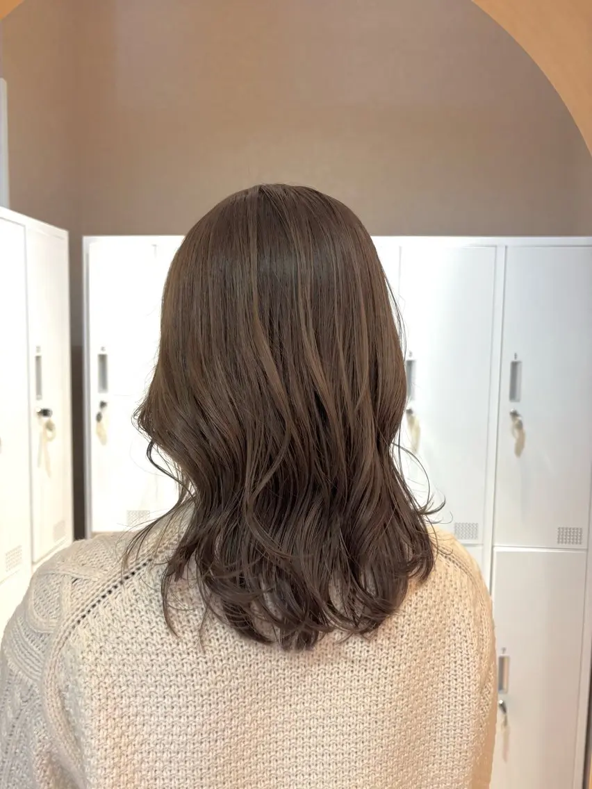 ミディアム 透明感カラー🤎/ ツヤカラー/さくらのヘアスタイル