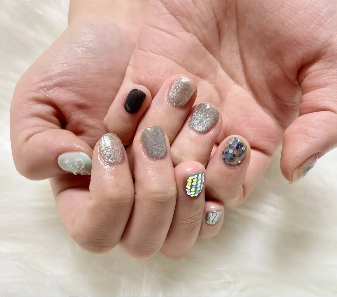 ネイル ハンドネイル nail salon HIRUKANAのネイルデザイン